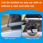 Fivklemnz Car Roof Bag Cargo Carrier, 15 Cubic Feet Waterproof Rooftop Cargo Carrier with Anti-Slip Mat + 8 Reinforced Straps + 4 Door Hooks Suitable for All Vehicle with/Without Rack