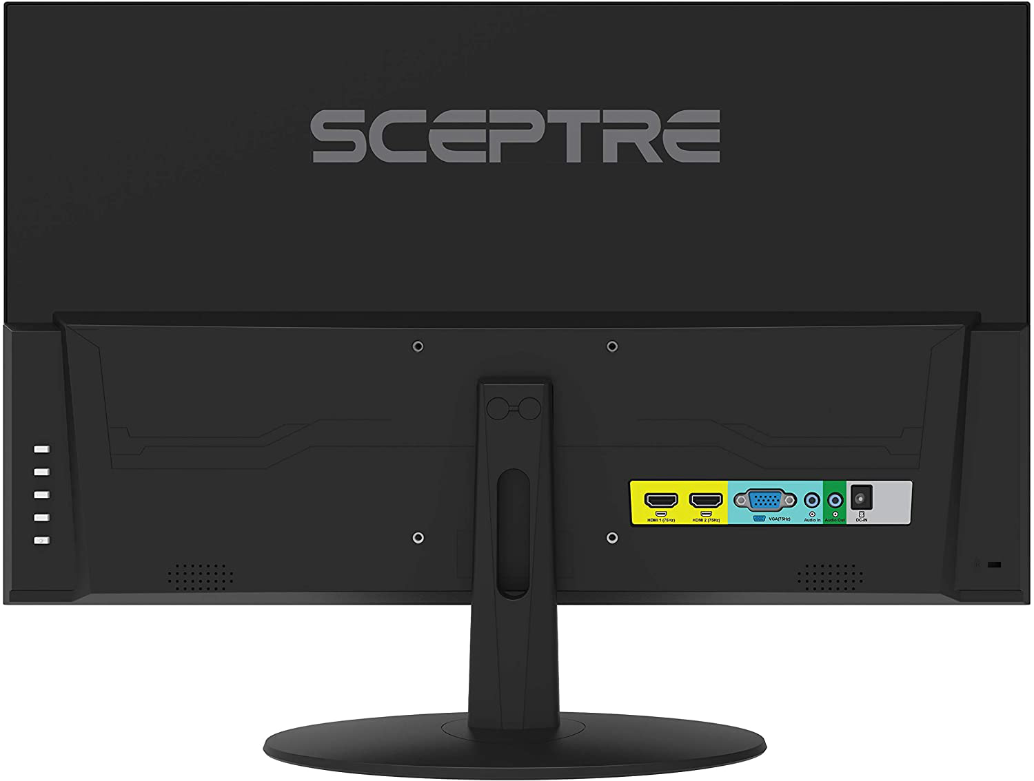 Sceptre IPS 24-Inch Business Computer Monitor 1080P 75Hz with HDMI VGA Build-In Speakers, Machine Black (E248W-FPT)