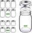 Mason Jars Variety Pack (Set of 14), Regular Mouth Jars with Lids and Bands(Split-Type),32oz 2 Pack, 16oz 6 Pack and 8oz 6 Pack