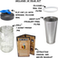 County Line Kitchen Durable Cold Brew Mason Jar Coffee Maker. Glass Jar, Stainless Steel Filter, Flip Cap Lid 