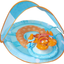 SwimWays Inflatable Baby Spring Octopus Pool Float Activity Center with Canopy