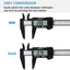 Digital Caliper, 0-6" Electronic Stainless Steel Caliper with Large LCD Screen Vernier Caliper for Length Depth Inner Outer Diameter Measuring