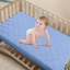 YOOFOSS Pack N Play Mattress Cover Waterproof Crib Mattress Pad Protector Fits Most Baby Playard, Mini Crib and Foldable Mattresses (Grey, 39''x27'')