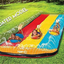 Jambo 20' Extra Long Triple Lane Slip Splash and Slide- with 3 Body Boards