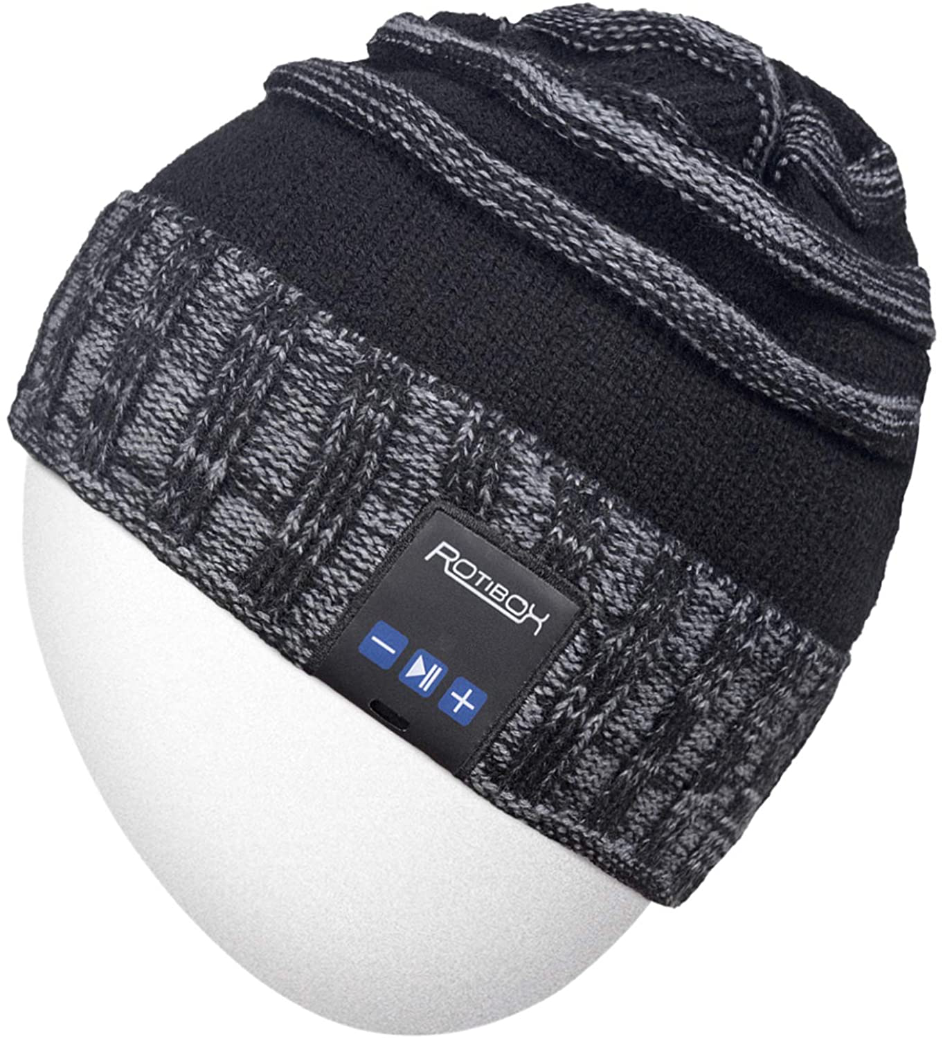 Rotibox Bluetooth Beanie Hat Wireless Headphone for Outdoor Sports Xmas Gifts