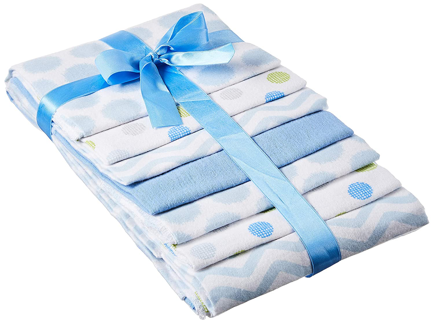 Luvable Friends Unisex Baby Cotton Flannel Receiving Blankets Bundle, Abc, One Size