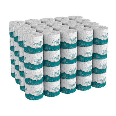 Georgia-Pacific Angel Soft Ps 16880 White 2-Ply Premium Embossed Bathroom Tissue, 4.05" Length X 4.0" Width (Case of 80 Rolls, 450 Sheets per Roll)