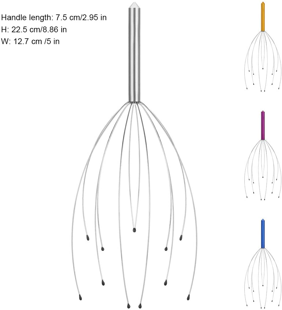 4 Pack Scalp Massagers, Handheld Head Massage Tingler, Scratcher for Deep Relaxation, Hair Stimulation and Stress Relief