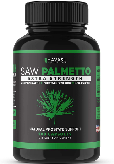 Saw Palmetto Prostate Supplements for Men as Potent DHT Blocker for Hair Growth and Beta Blocker to Decrease Frequent Urination (100 Count, Day Time)