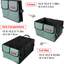 Multi-Compartment Large Trunk Organizer and Storage - Collapsible Multi-Compartment Car Organizer 