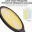 mafiti Electric Fly Swatter, Fly Killer Bug Zapper Racket for Indoor and Outdoor Pest Control, 2AA Batteries not Included (2, Yellow)