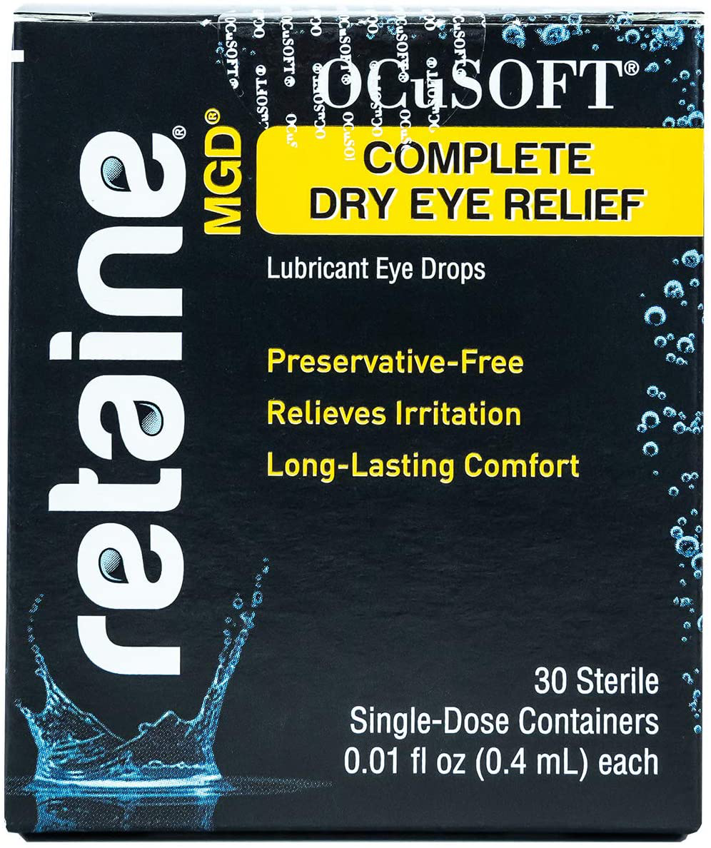 Ocusoft Retaine MGD Ophthalmic Emulsion, Milky White Solution, 30 count Single Use Containers, 0.01 Fluid Ounce