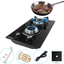 12 In Gas Stove High Gas Cooktop Gas Hob Stove Top 2 Burners Gas Range Double Burner Gas Stoves Kitchen Slope Edge Tempered Glass