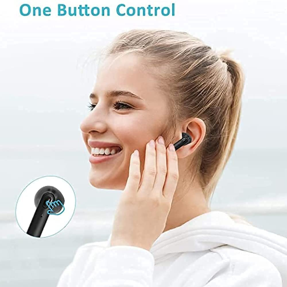 Earbuds HPKGMKG Charging Case Built, Wireless Earbuds Bluetooth,Mic Ipx5 Waterproof Earphones