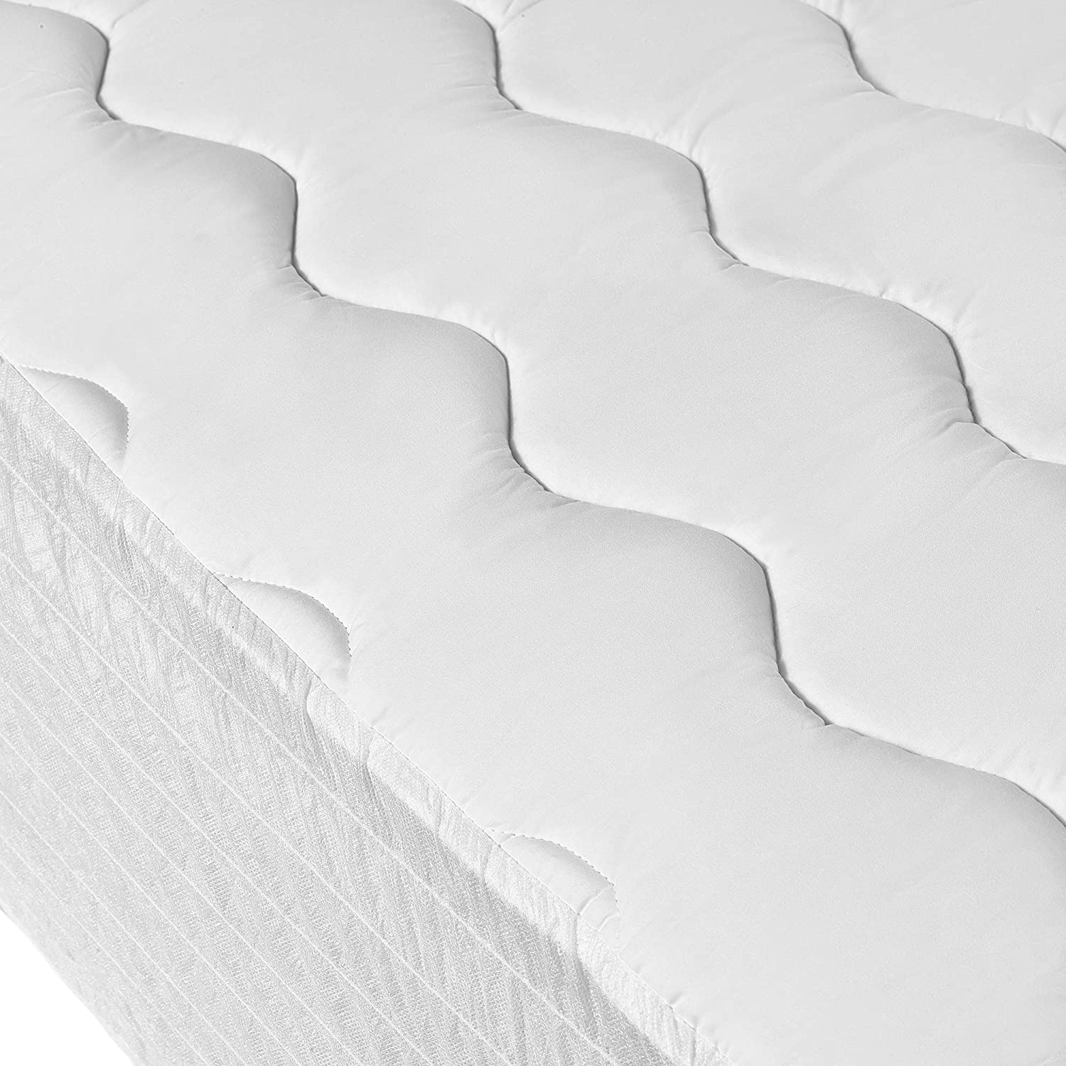 I AM Waterproof Mattress Pad, Queen, White