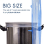 longzon Silicone Stretch Lids 14 Pack Include 2Pcs XXL Size up to 9.8'' Diameter, Reusable Durable Food Storage Covers for Bowl, 7 Different Sizes to Meet Most Containers, Dishwasher & Freezer Safe