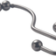 Titanker Shower Curtain Hooks Rings, Rust-Resistant Metal Double Glide Shower Hooks for Bathroom Shower Rods Curtains, Set of 12 Hooks