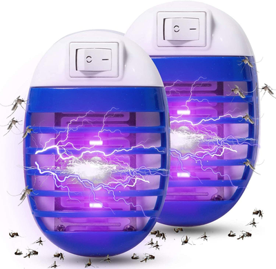 Wellgoo Large Electric Bug Zapper Swatter Fly Trap High Voltage Handheld Mosquito Killer Racket, 1 Pack