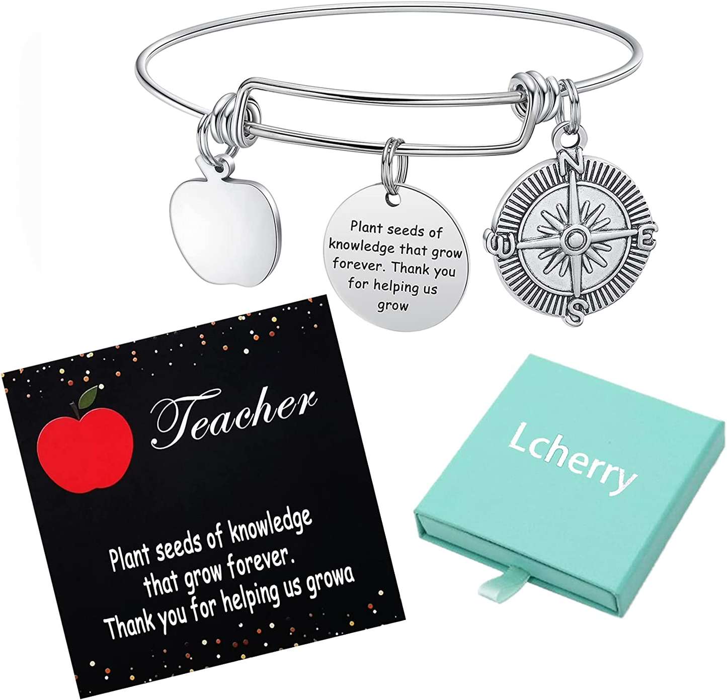 Teacher Gifts for Women Teacher Expendable Bracelet for Women Appreciation Gifts for Teacher