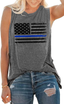 American Flag Tank Tops for Women We the People 1776 Sleeveless T-Shirt 4Th of July Tee Tops