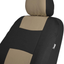 BDK PolyPro Car Seat Covers Full Set Front and Rear Split Bench Protection, Easy Install with Two-Tone Accent, Universal Fit for Auto Truck Van SUV