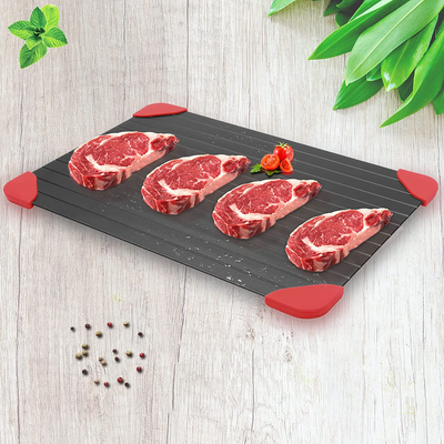 Defrosting Tray for Frozen Meat New Updated Tray Defroster Plate Thaw by Miracle Natural Heating Thawing Food Rapid and Safer,Small