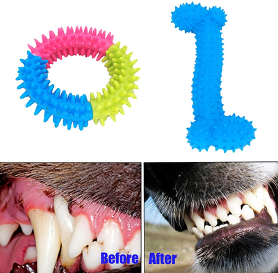 11 Pieces Dog Chew Toys Tough Dog Toys for Aggressive Chewers Heavy Duty Dental Dog Rope Squeaky Toys Kit for Medium Puppy Dogs