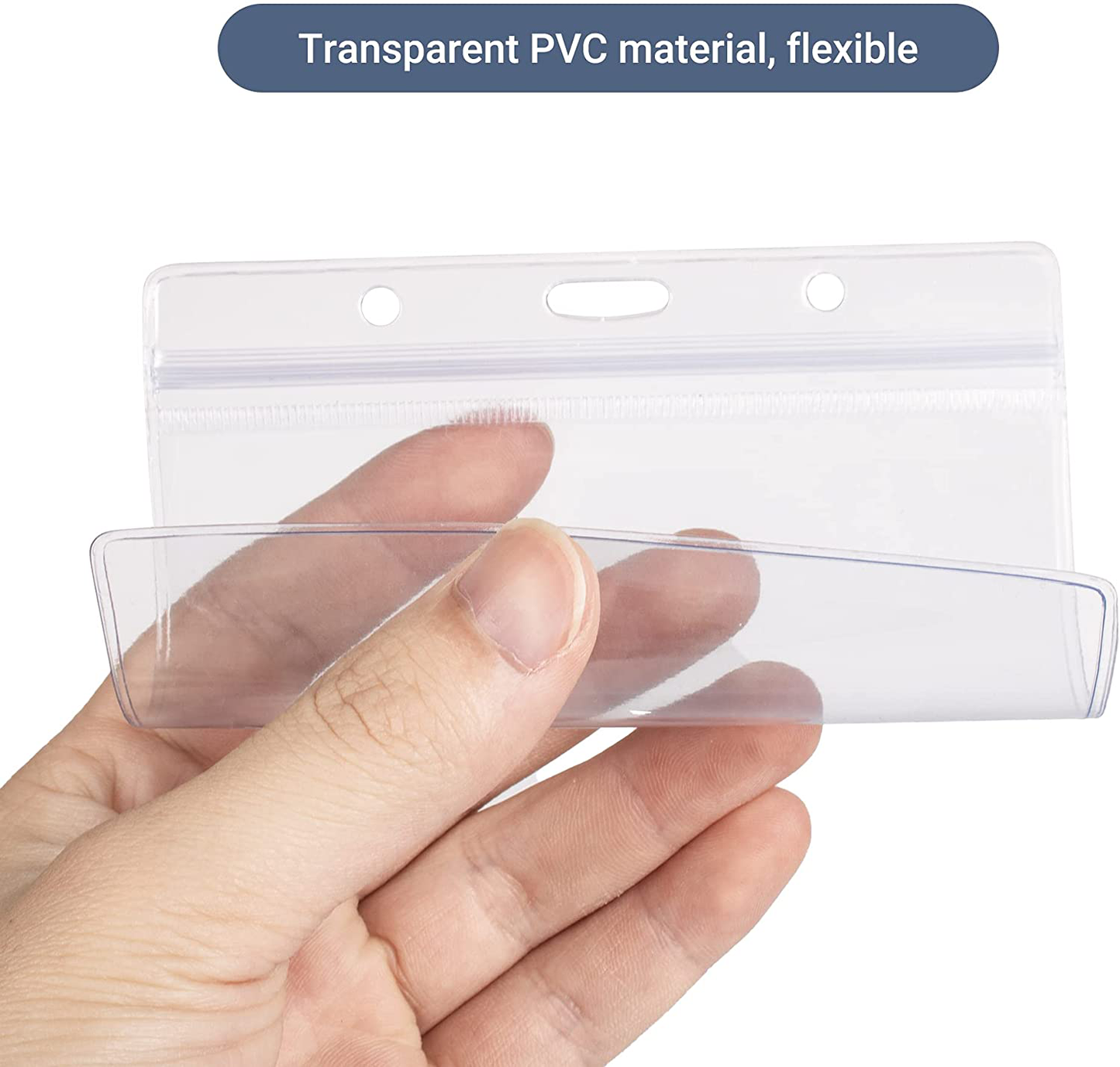 5 PCS Card Holder, 4×3 Inch Card Protector, Clear and Waterproof Card Protector Suitable for Travel and Easy to Check