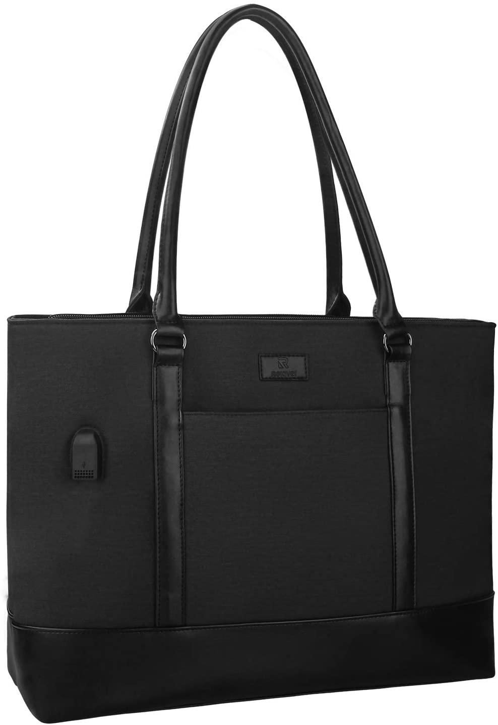 Woman Laptop Tote Bag,Usb Teacher Bag Large Work Bag Purse Fits 15.6 in Laptop