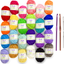 Mira Handcrafts 24 Acrylic Yarn Skeins Total of 525 Yards Craft Yarn for Knitting and Crochet
