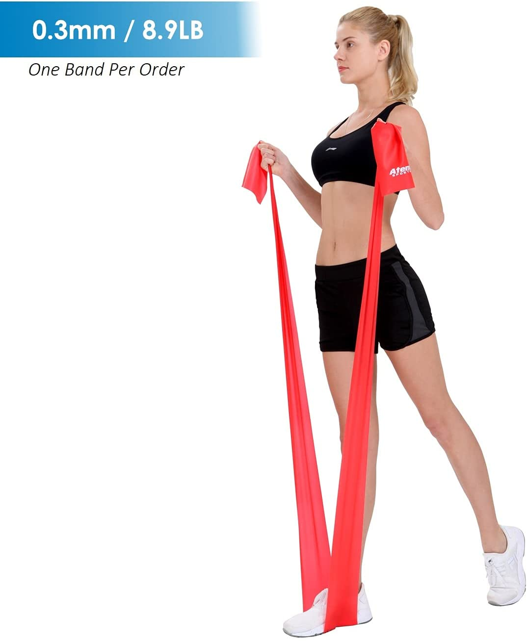 Exercise Band for Physical Therapy (Sold Singly) | Resistance Band for Yoga | Long Resistance Bands for Working Out | Elastic Band for Exercise at Home | Yoga Stretching Band