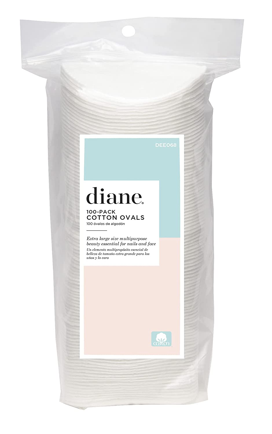 Diane Cotton Swabs - Pack of 375 – 100% Real Cotton Tip Sticks – Soft, Gentle on Face, Makeup, and Beauty Applicator, Nail Polish Removal – 3 Inches Long, DEE031
