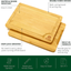 Wood Cutting Board Set of 5 - Bamboo Cutting Board with Juice Groove - Kitchen Chopping Board for Meat (Butcher Block) Cheese and Vegetables | Heavy Duty Serving Tray w/Handles (5-Piece)