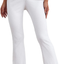 SheIn Women's Cut Out High Elastic Waist Long Pants Flare Leg Solid Trousers