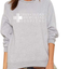 Women’s Long Sleeve Pullover Sweatshirt Crew Neck Letter Logo Printed Loose Sweatshirts