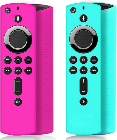 [2 Pack ] Stick Remote Cover Case, Silicone Remote Cover Case Compatible with 4K Stick, Lightweight anti Slip Shockproof Remote Cover