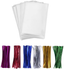 200 Cake Pop Small Treat Bags with Twist Ties 6 Mix Colors - 1.4mils Thickness OPP Plastic Bags (3 ½ x 4 ¾)