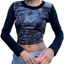 Women's Aesthetic Graphic Print Camisole Y2K Crop Top E-Girl Camis Vest Tee Shirt Top Girls Cute Tank Top Streetwear