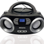 Megatek CB-M25BT Portable CD Player Boombox with FM Stereo Radio, Bluetooth Wireless & Enhanced Sound, CD-R/CD-RW/MP3/WMA Playback, USB Port, AUX Input, Headphone Jack, LCD Display, AC/Battery Powered