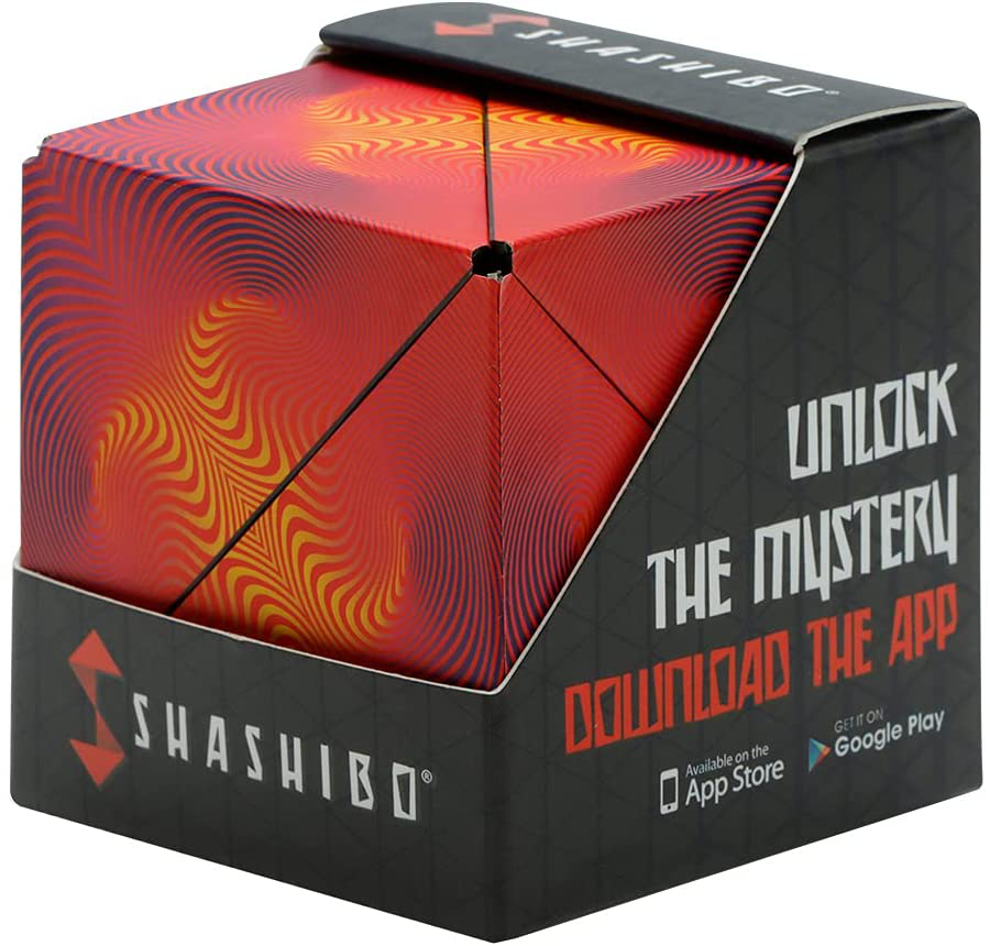 SHASHIBO Shape Shifting Box - Award-Winning, Patented Fidget Cube w/ 36 Rare Earth Magnets - Extraordinary 3D Magic Cube – Shashibo Cube Magnet Fidget Toy Transforms Into Over 70 Shapes