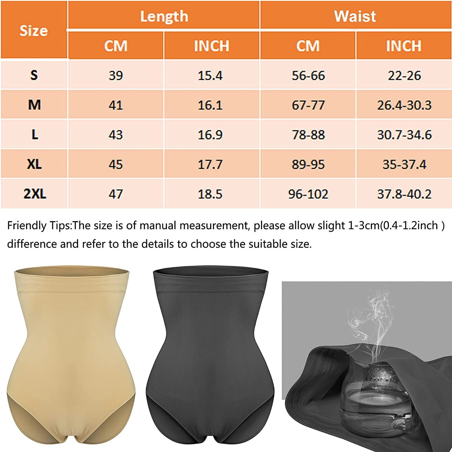 Shapewear for Women Tummy Control High-Waist Seamless Shaping Panties Body Shaper Underwear
