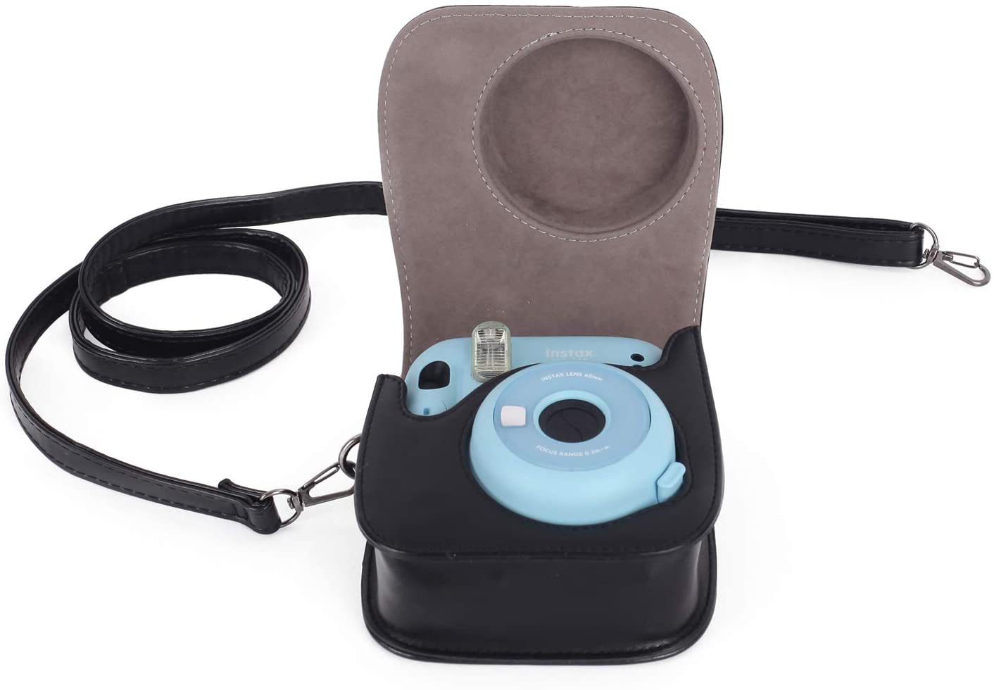 Phetium Instant Camera Case Compatible with Instax Mini 11,PU Leather Bag with Pocket and Adjustable Shoulder Strap