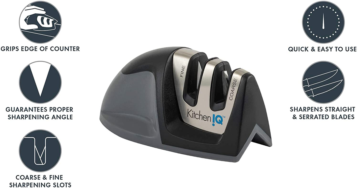 KitchenIQ 50881 Edge Grip 2-Stage Knife Sharpener