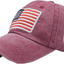 Adjustable Baseball Cap American Flag Hat Headdress Outdoor Sports Cap Peaked Cap Cotton