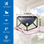 2 Pack Outdoor Solar Lights with 3 Modes Wireless IP65 Waterproof