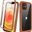 Full Body Rugged Case with Built-in Touch Sensitive Anti-Scratch Screen Protector, Soft TPU Bumper Case for iPhone 12/12 Pro 6.1"