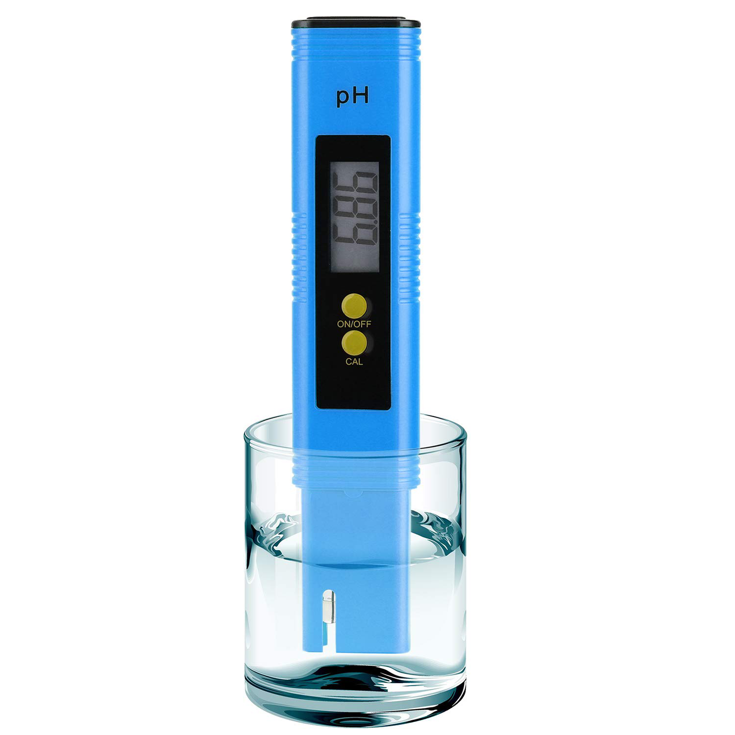PH Meter for Water Hydroponics Digital PH Tester Pen 0.01 High Accuracy Pocket Size with 0-14 PH Measurement Range for Household Drinking, Pool and Aquarium (Red)
