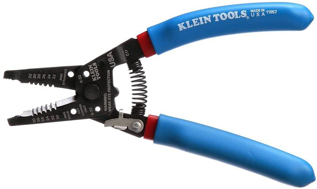 Klein Tools 11057 Wire Stripper and Cutter for 20-30 AWG Solid Wire and 22-32 AWG Stranded Wire