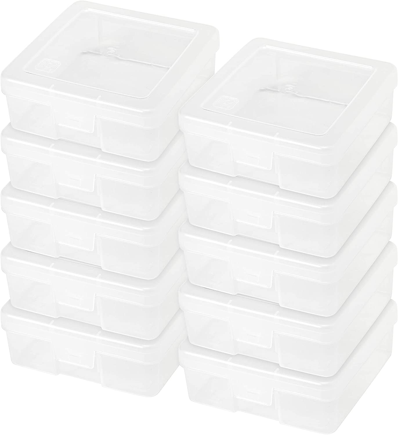 Modular Supply Case, PVC-Free ,Large,10 Pack, Clear
