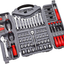 Cartman Tool Set Ratchet Wrench with Sockets Kit Set in Storage Case
